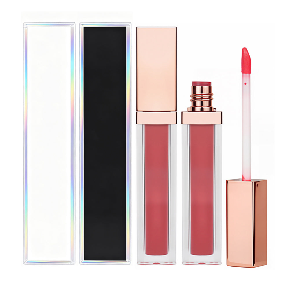 40 Color Lip Gloss Nude Shimmer Lip Glaze Moisturizing High Pigmented Gold Tube