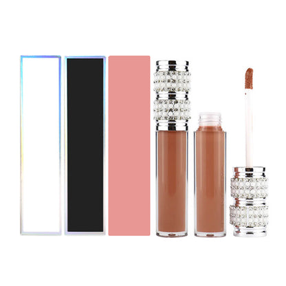40 color lip gloss wholesale lip glaze nude vegan long lasting silver tube