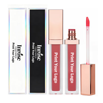 40 Color Lip Gloss Nude Shimmer Lip Glaze Moisturizing High Pigmented Gold Tube