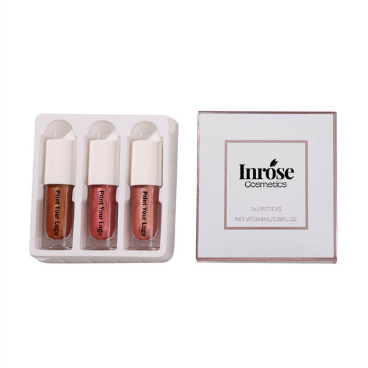 3 in 1 liquid lipstick set matte non-stick long lasting