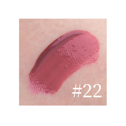 22 color lip gloss lip glaze non-stick high pigmented square tube