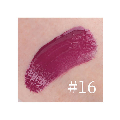 22 color lip gloss lip glaze non-stick high pigmented square tube