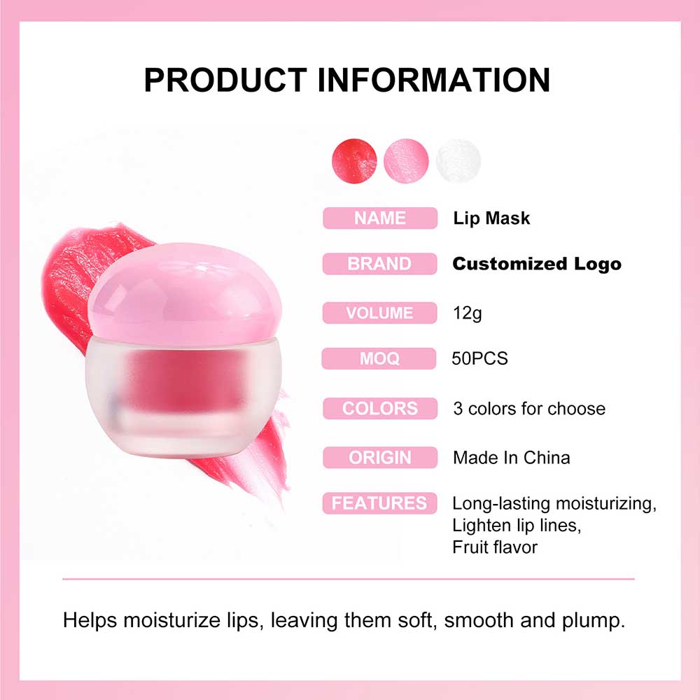 3 Scents Lip Mask Exfoliating Line-Smooth Anti-Cracking Nourish Moisturizing