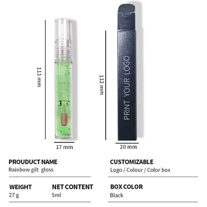 6 color lip oil 24k gold foil repair temperature color change