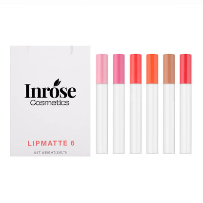 6 pcs lip kit liquid lipstick set matte long lasting cigarette design