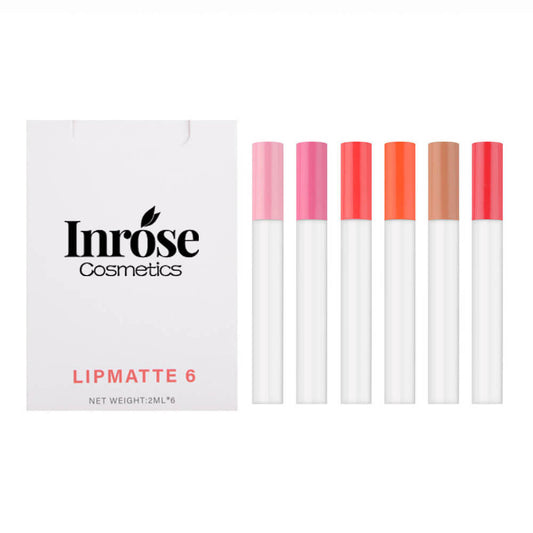 6 pcs lip kit liquid lipstick set matte long lasting cigarette design
