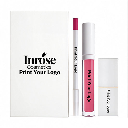 Coffret cadeau 3 en 1 pour les lèvres (12 couleurs) : rouge à lèvres liquide mat, rouge à lèvres crème et crayon à lèvres.