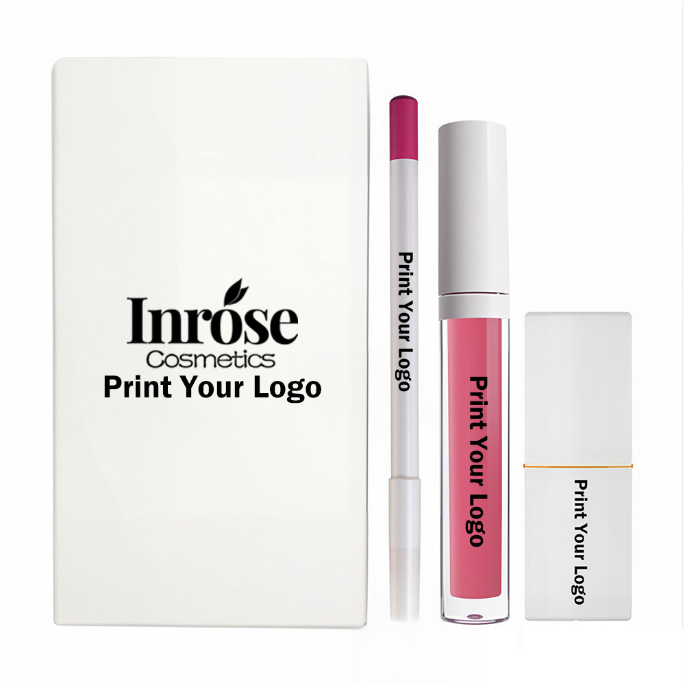 12 Color 3 In 1 Lip Set Matte Liquid Lipstick Cream Lipstick Lip Liner Gift Kit