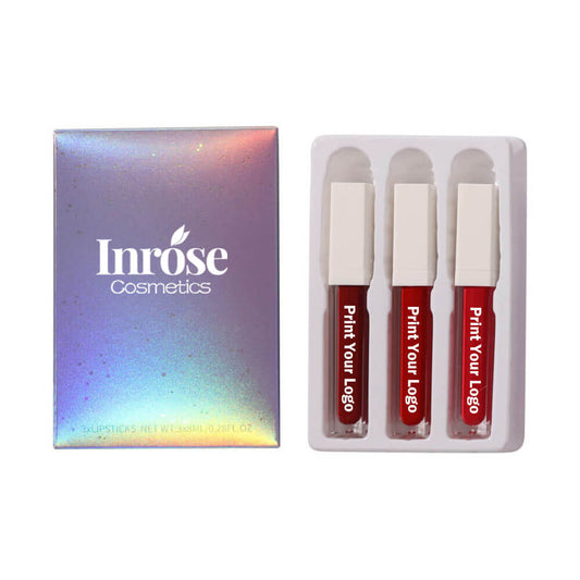 3 in 1 matte liquid lipstick set non-stick waterproof long lasting