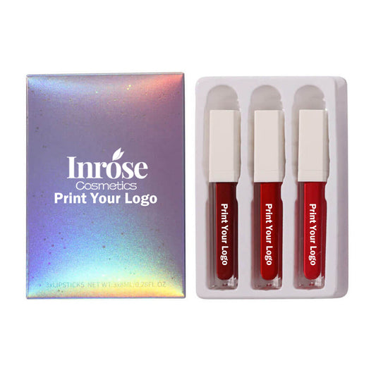 3 in 1 matte liquid lipstick set non-stick waterproof long lasting