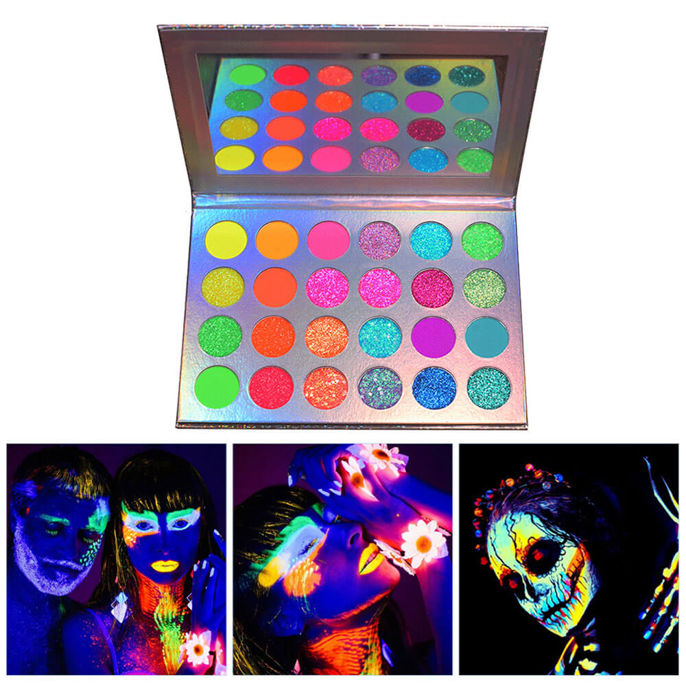 24 color eyeshadow palette light luminous waterproof no logo