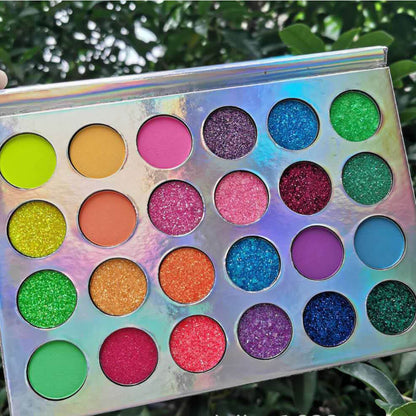 24 color eyeshadow palette light luminous waterproof no logo