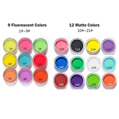 21-Color Water-Based Fluorescent Eyeliner Gel Waterproof Eyeliner Paste Long Lasting