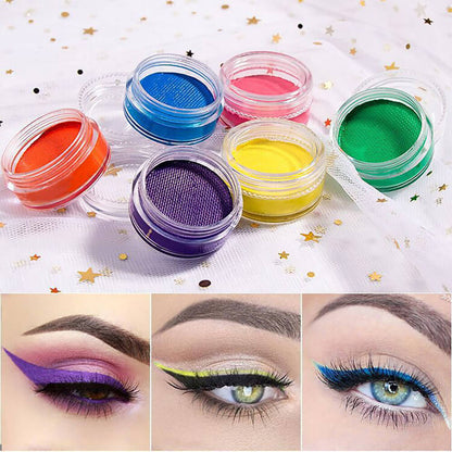 21-Color Water-Based Fluorescent Eyeliner Gel Waterproof Eyeliner Paste Long Lasting