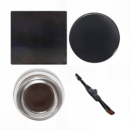 10 Color Eyebrow Gel With Brush Waterproof Brow Pomade Cream High Pigmented