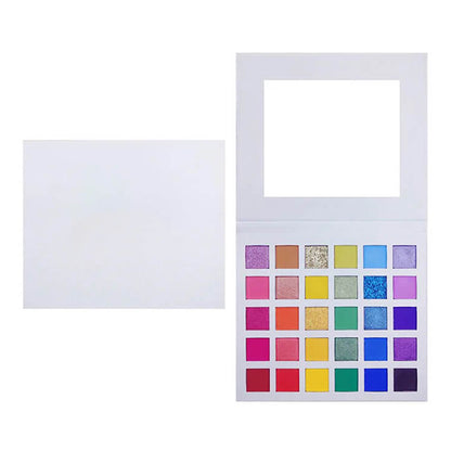 Palette de 30 fards à paupières mats longue tenue aux couleurs de l'arc-en-ciel