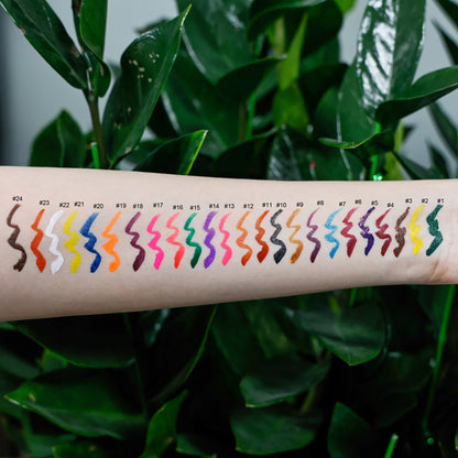 24 Color Liquid Eyeliner Eye Pen Colorful Waterproof Long Lasting Private Label