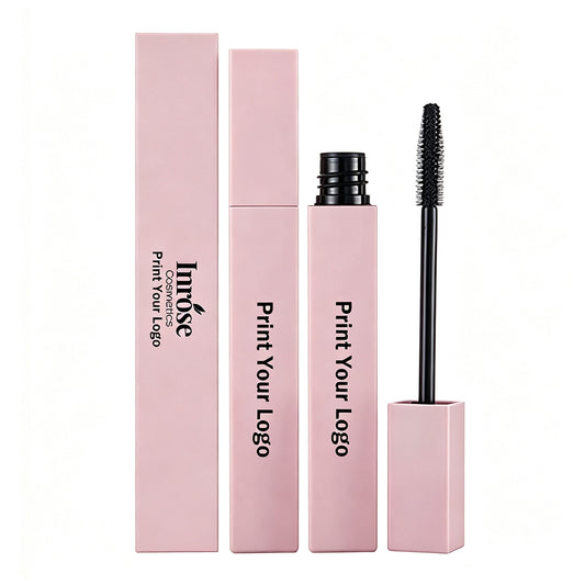 High Quality Mascara Full Volume Waterproof Thick Curling Smudge-Free Pink Tube