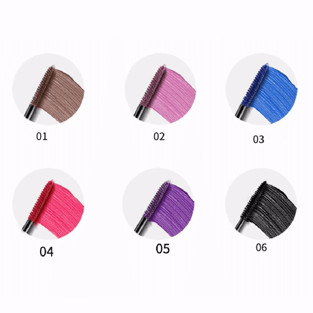 6 Color Mascara 3D Curl Full Volume Lengthening Waterproof Private Label