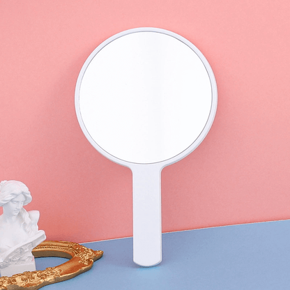 5 color makeup mirror round shape dressing portable handheld mirrors 12*21.5cm
