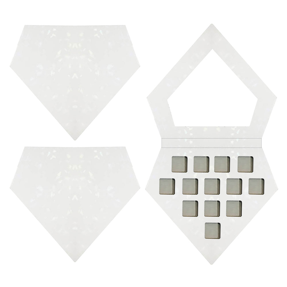 13 Color Diy Diamond Eyeshadow Palette Square Color 22Mm High Pigmented