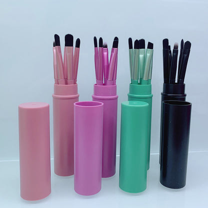 5 color small makeup brush set soft portable