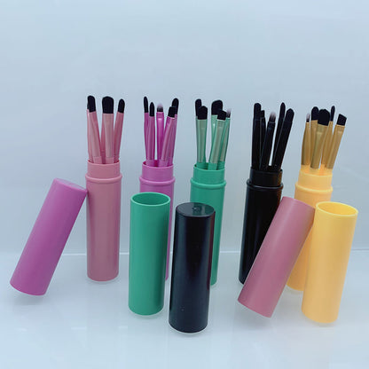 5 color small makeup brush set soft portable