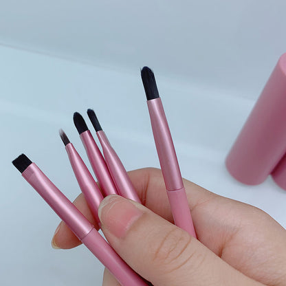 5 color small makeup brush set soft portable