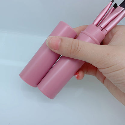 5 color small makeup brush set soft portable