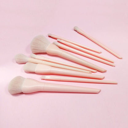 10 pcs makeup brush set candy face eye powder cream brushes