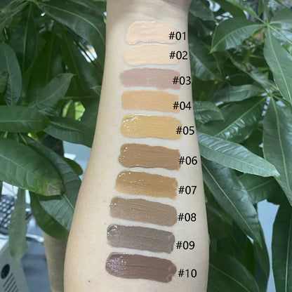 10 color liquid concealer full coverage natural skin friendly
