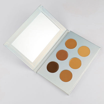 6 color concealer palette flawless full coverage dark color