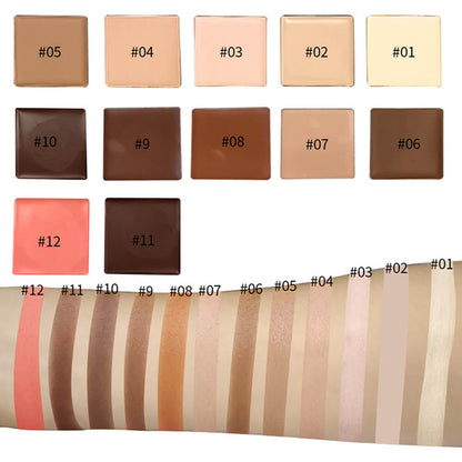 6 color concealer palette full coverage cream bronzer