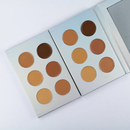 6 color concealer palette flawless full coverage dark color
