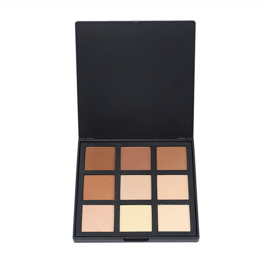 9 color contour palette pressed powder bronzer natural