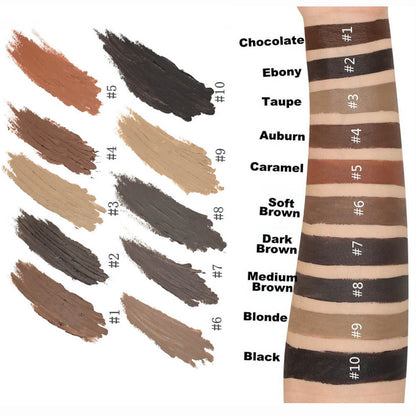 10 color eyebrow gel waterproof brow pomade high pigmented