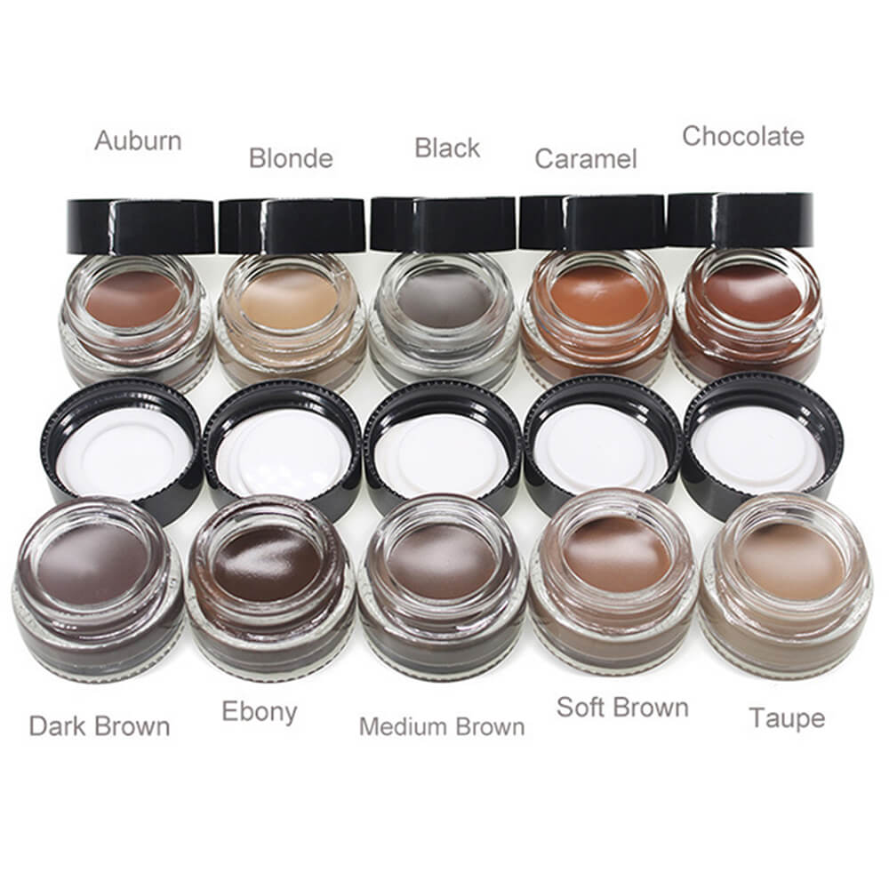Gel para cejas de 10 colores a prueba de agua