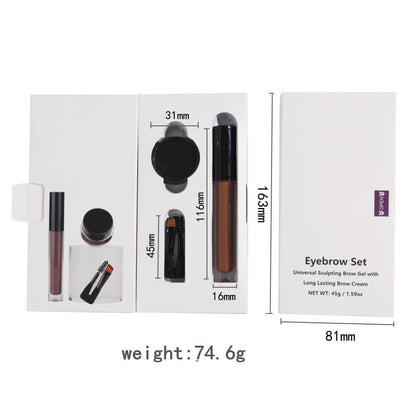 5 color eyebrow kit eyebrow gel brow cream sculpting long lasting