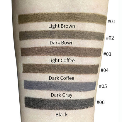 6 color eyebrow pencil waterproof high pigmented natural gold