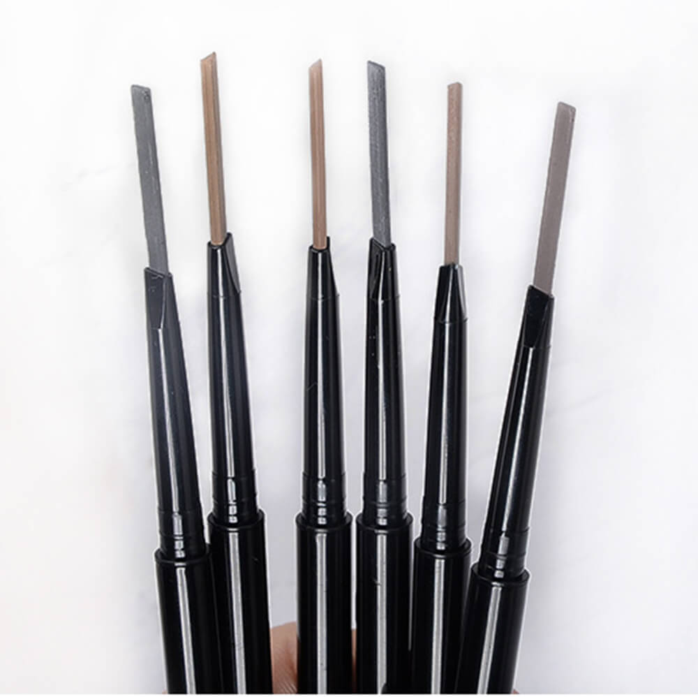 6 color eyebrow pencil waterproof high pigmented slim triangle