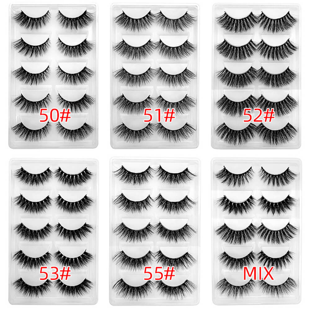 3D mink false eyelash reusable natural lash thick easy to wear