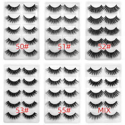 3D mink false eyelash reusable natural lash thick easy to wear