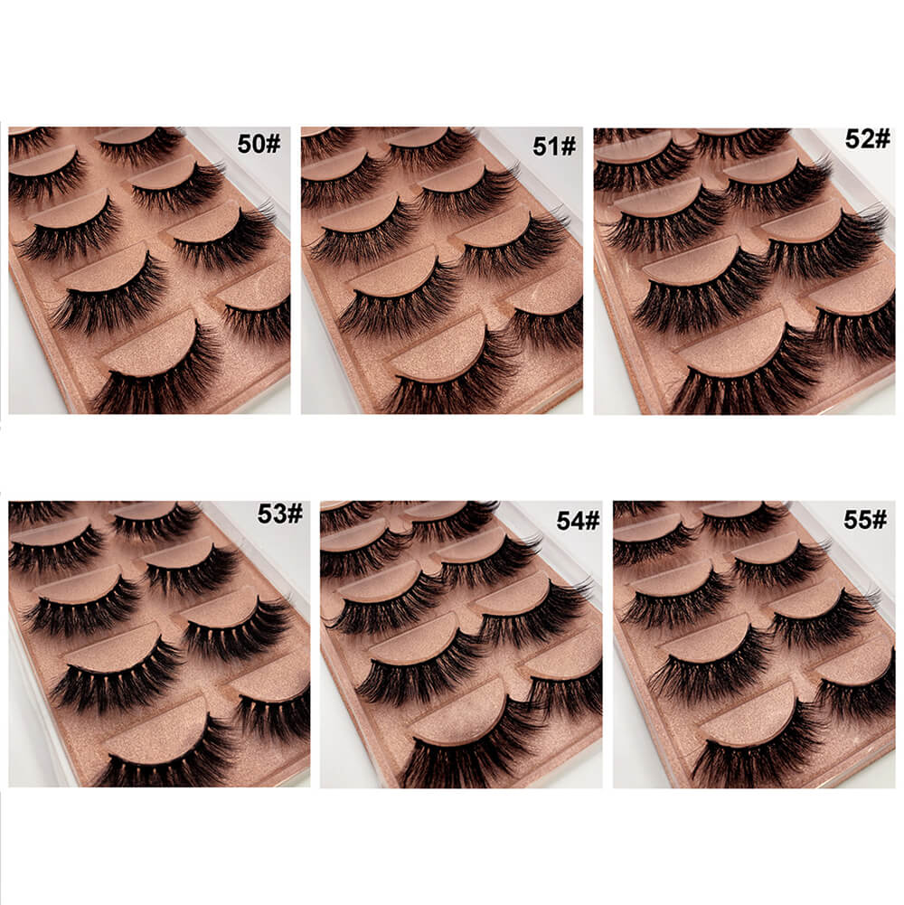 3D mink false eyelash reusable natural lash thick easy to wear