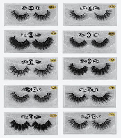 Pestañas 3D Mink Lashes Soft Natural