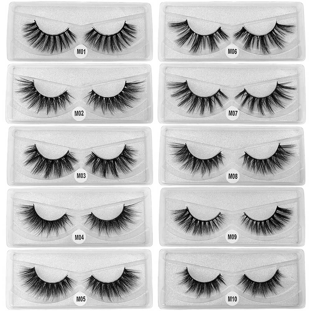Pestañas 3D Gruesas Suaves Naturales Curling