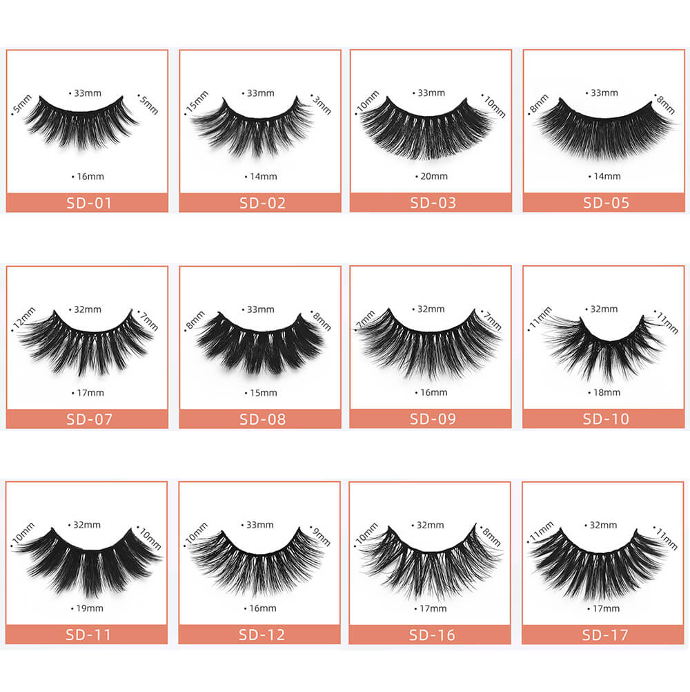Pestañas 3D Mink Lashes Soft Natural