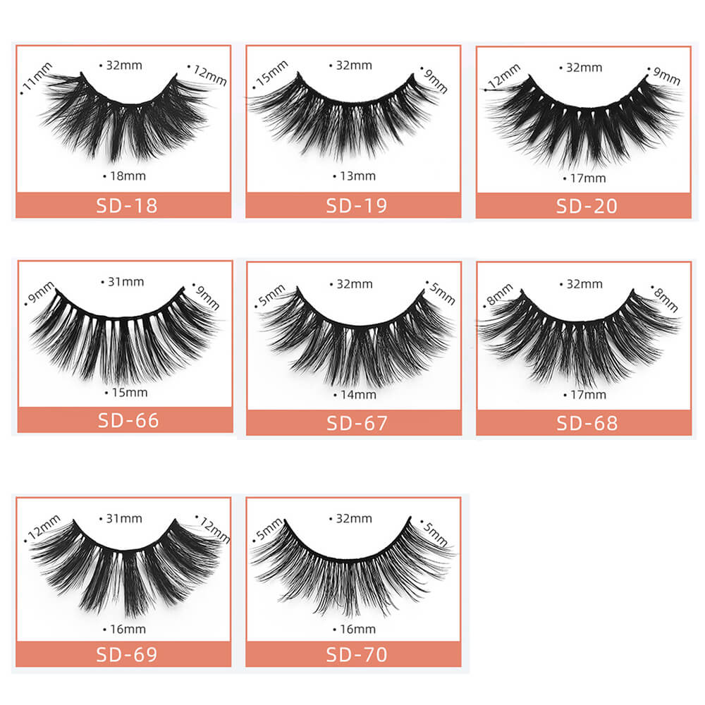 Pestañas 3D Mink Lashes Soft Natural