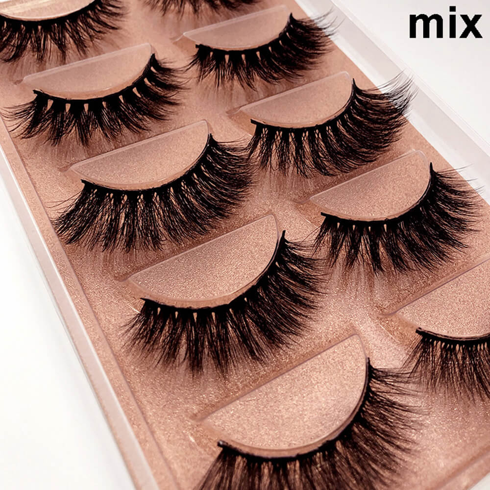 3D mink false eyelash reusable natural lash thick easy to wear