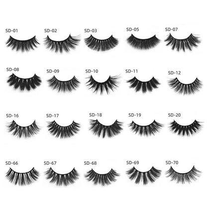 Pestañas 3D Mink Lashes Soft Natural
