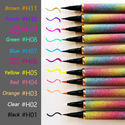 42 style liquid eyeliner self-adhesive eyelash glue pen waterproof